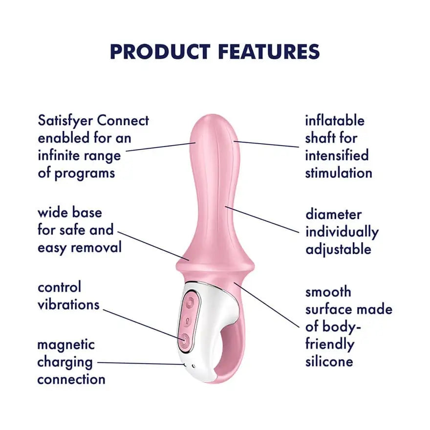 Satisfyer Air Pump Booty 5+ Inflatable Anal Vibrator - Rolik®