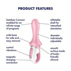 Satisfyer Air Pump Booty 5+ Inflatable Anal Vibrator - Rolik®