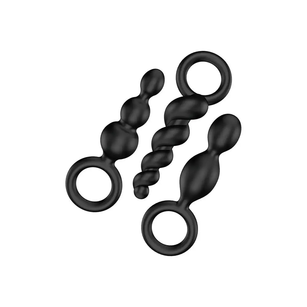 Satisfyer Booty Call 3-Piece Plug Set Black Rolik®