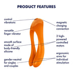 Satisfyer Candy Cane Finger Vibrator - Rolik®