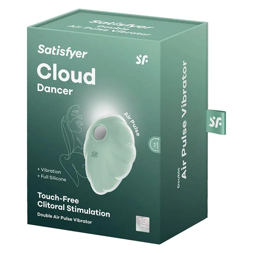 Satisfyer Cloud Dancer Touch-Free Double Air Pulse Vibrator Mint - Rolik®