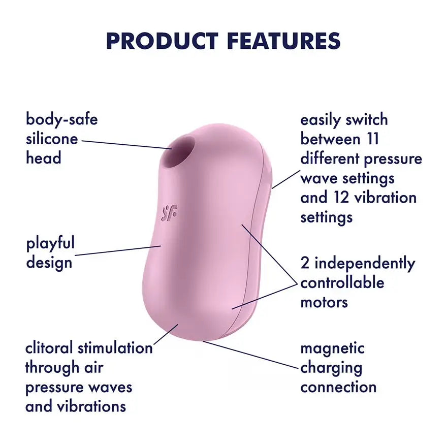 Satisfyer Cotton Candy Air Pulse Stimulator & Vibrator