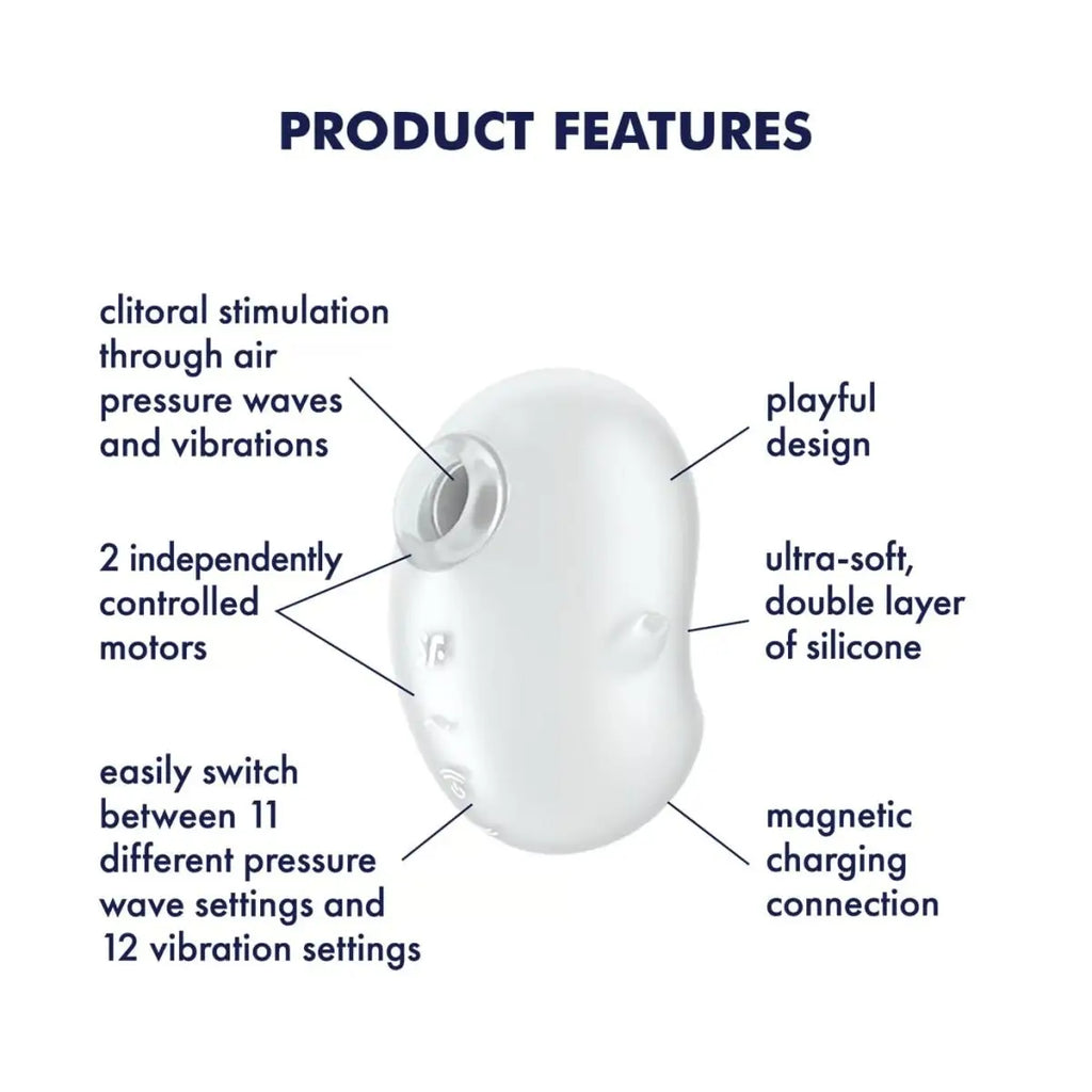 Satisfyer Cutie Ghost Dual Air Pulse Vibrator - Rolik®