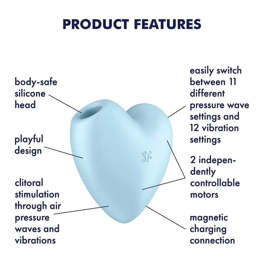 Satisfyer Cutie Heart Air Pulse Stimulator & Vibrator - Rolik®