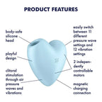 Satisfyer Cutie Heart Air Pulse Stimulator & Vibrator - Rolik®