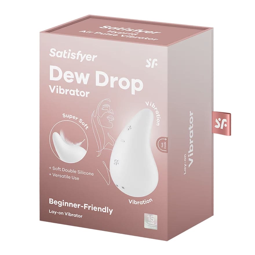 Satisfyer Dew Drop Lay-on Vibrator White - Rolik®