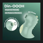 Satisfyer Din-OOOH Air Pulse & Vibration Toy Green