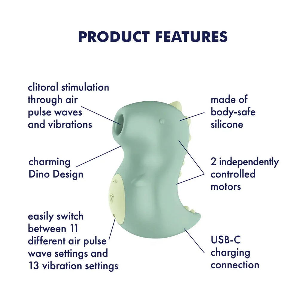 Satisfyer Din-OOOH Air Pulse & Vibration Toy Green