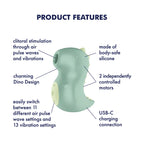 Satisfyer Din-OOOH Air Pulse & Vibration Toy Green