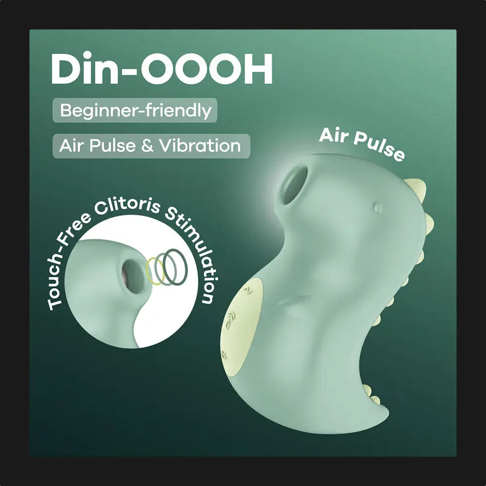 Satisfyer Din-OOOH Air Pulse & Vibration Toy Green