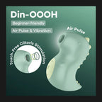 Satisfyer Din-OOOH Air Pulse & Vibration Toy Green