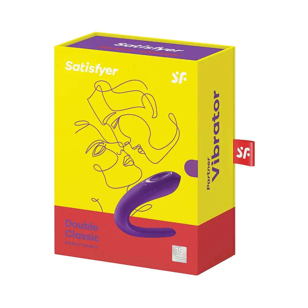 Satisfyer Double Classic Partner Vibrator - Purple