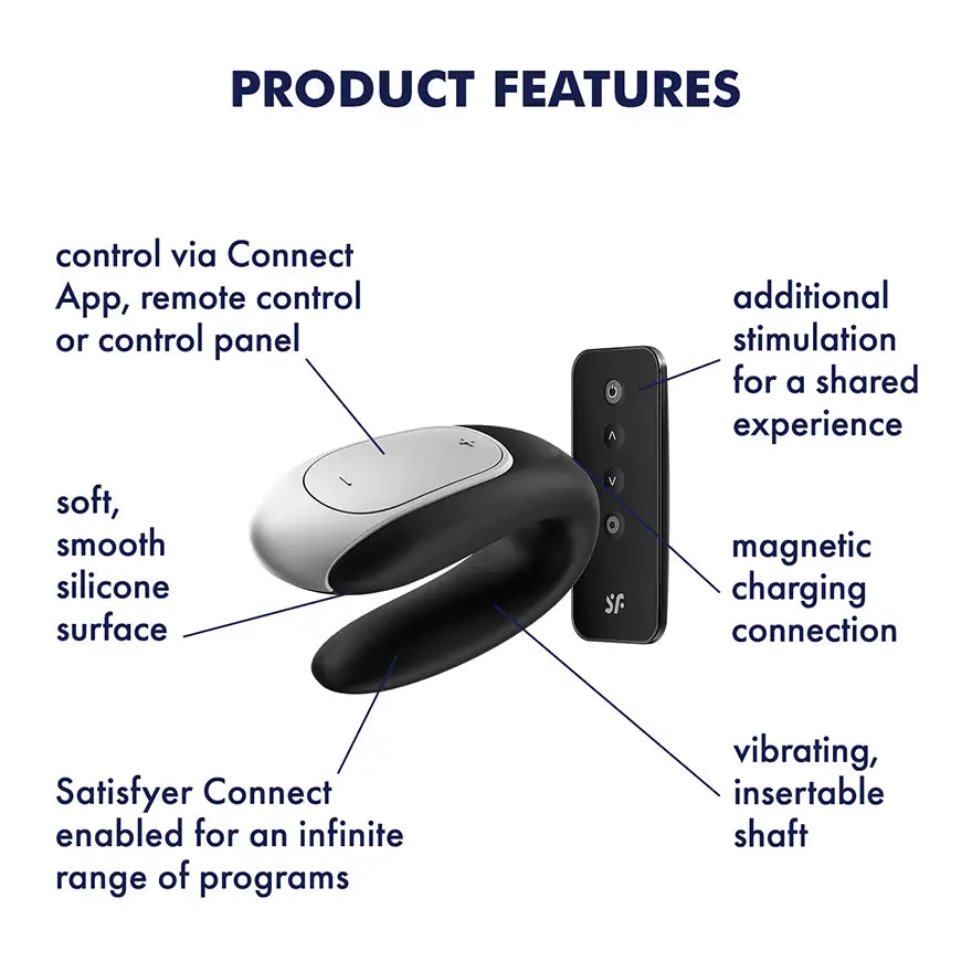 Satisfyer Double Fun Partner Remote Smart Vibrator - Rolik®