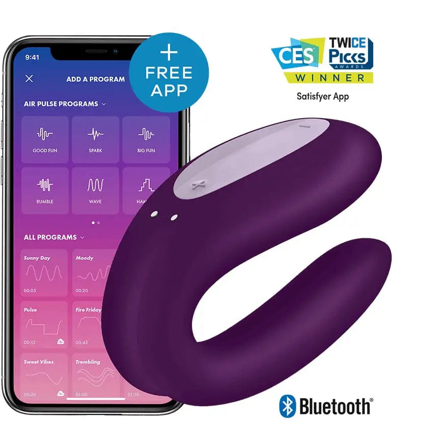 Satisfyer Double Joy Partner Smart Vibrator - Rolik®