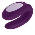 Satisfyer Double Joy Partner Smart Vibrator - Purple