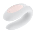 Satisfyer Double Joy Partner Smart Vibrator - White
