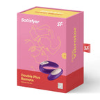 Satisfyer Double Plus Remote Partner Vibrator - Purple