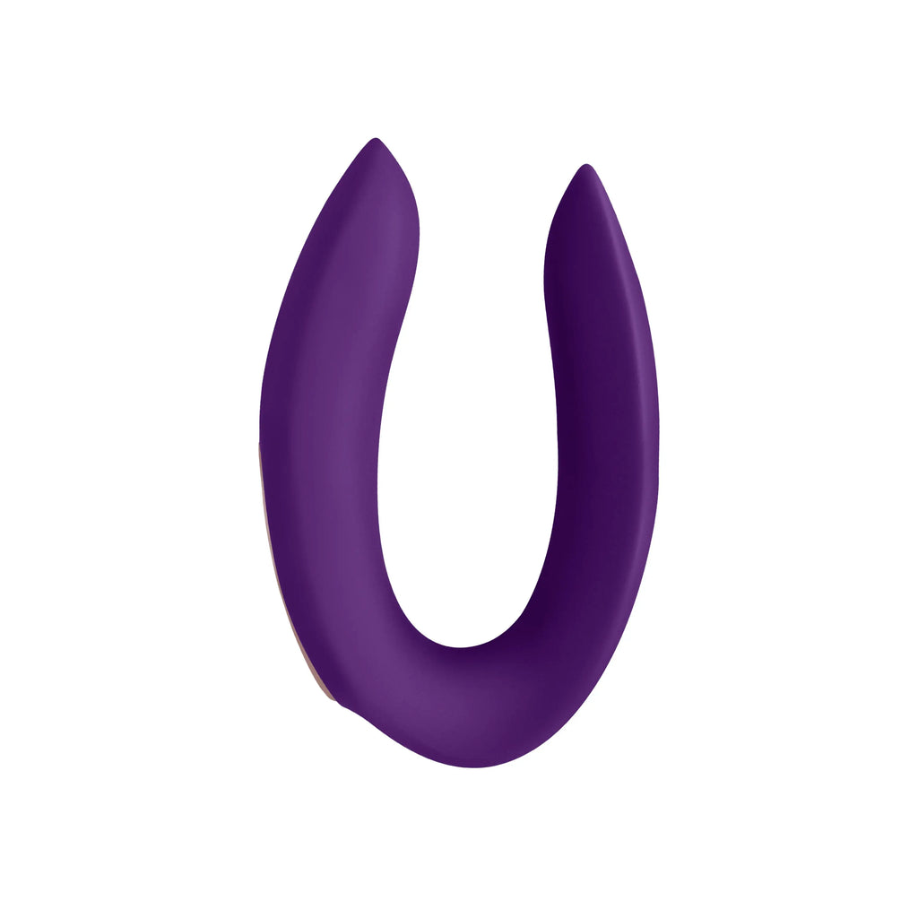 Satisfyer Double Plus Remote Partner Vibrator - Purple