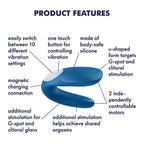 Satisfyer Double Whale Partner Vibrator - Rolik®