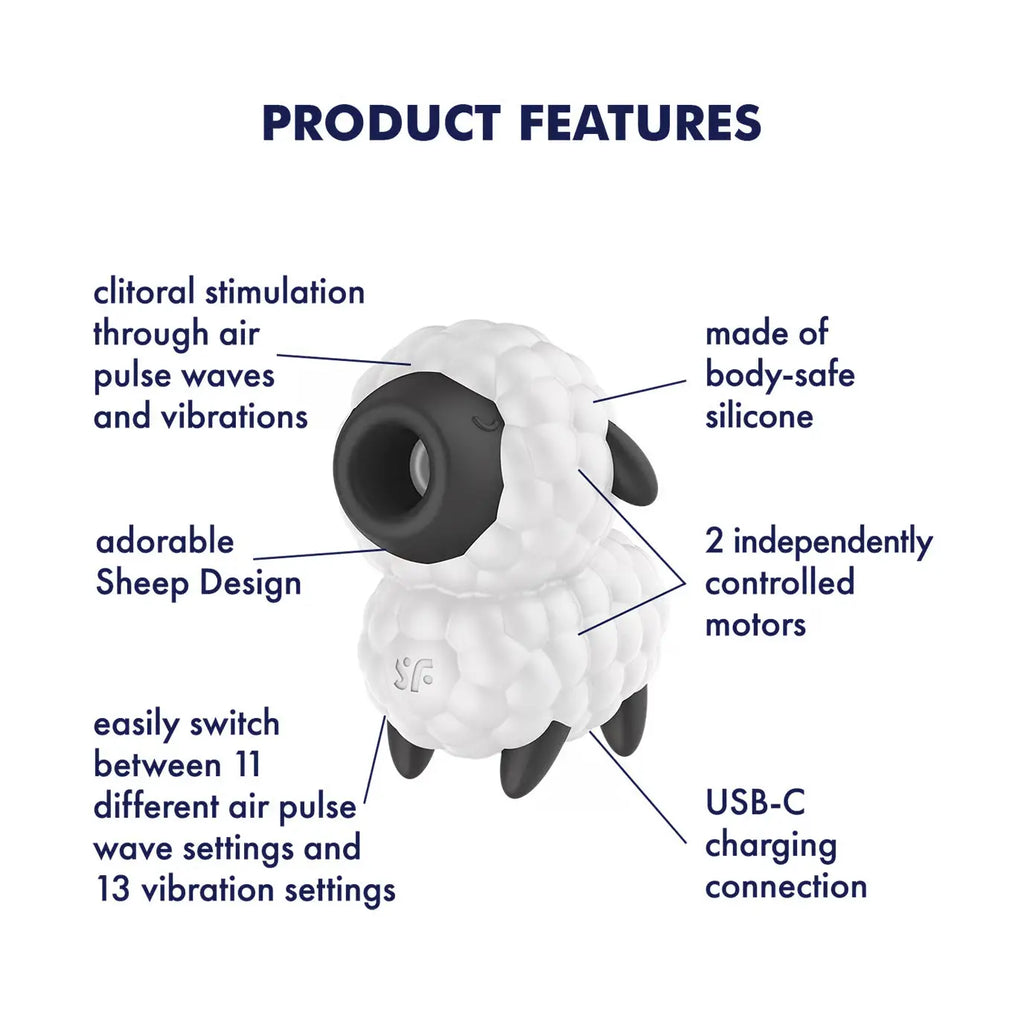 Satisfyer Dreamy Sheep Air Pulse & Vibration Toy