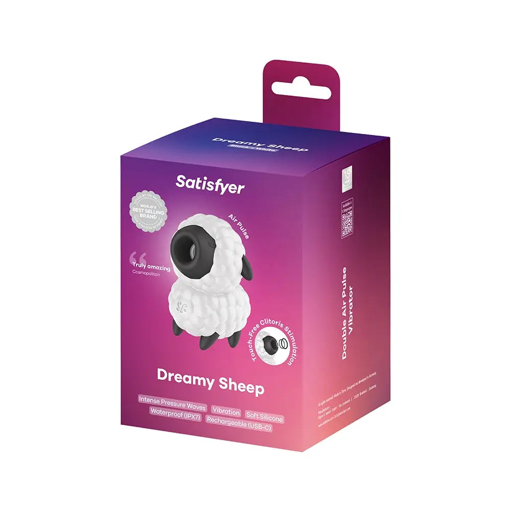 Satisfyer Dreamy Sheep Air Pulse & Vibration Clitoral Stimulator - Dual Motors