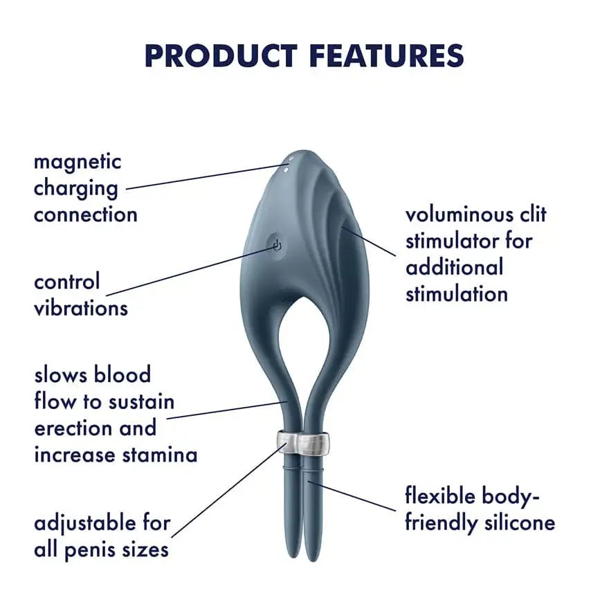 Satisfyer Duelist Vibrating C - Ring - Rolik®