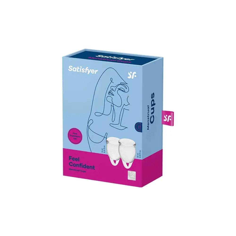 Satisfyer Feel Confident Menstrual Cups - Clear - Cup