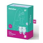 Satisfyer Feel Confident Menstrual Cups - Sky Blue - Cup