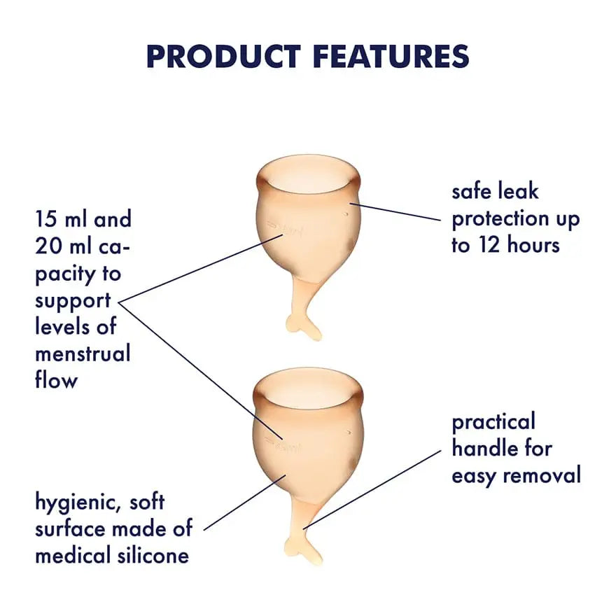 Satisfyer Feel Secure Menstrual Cups - Rolik®