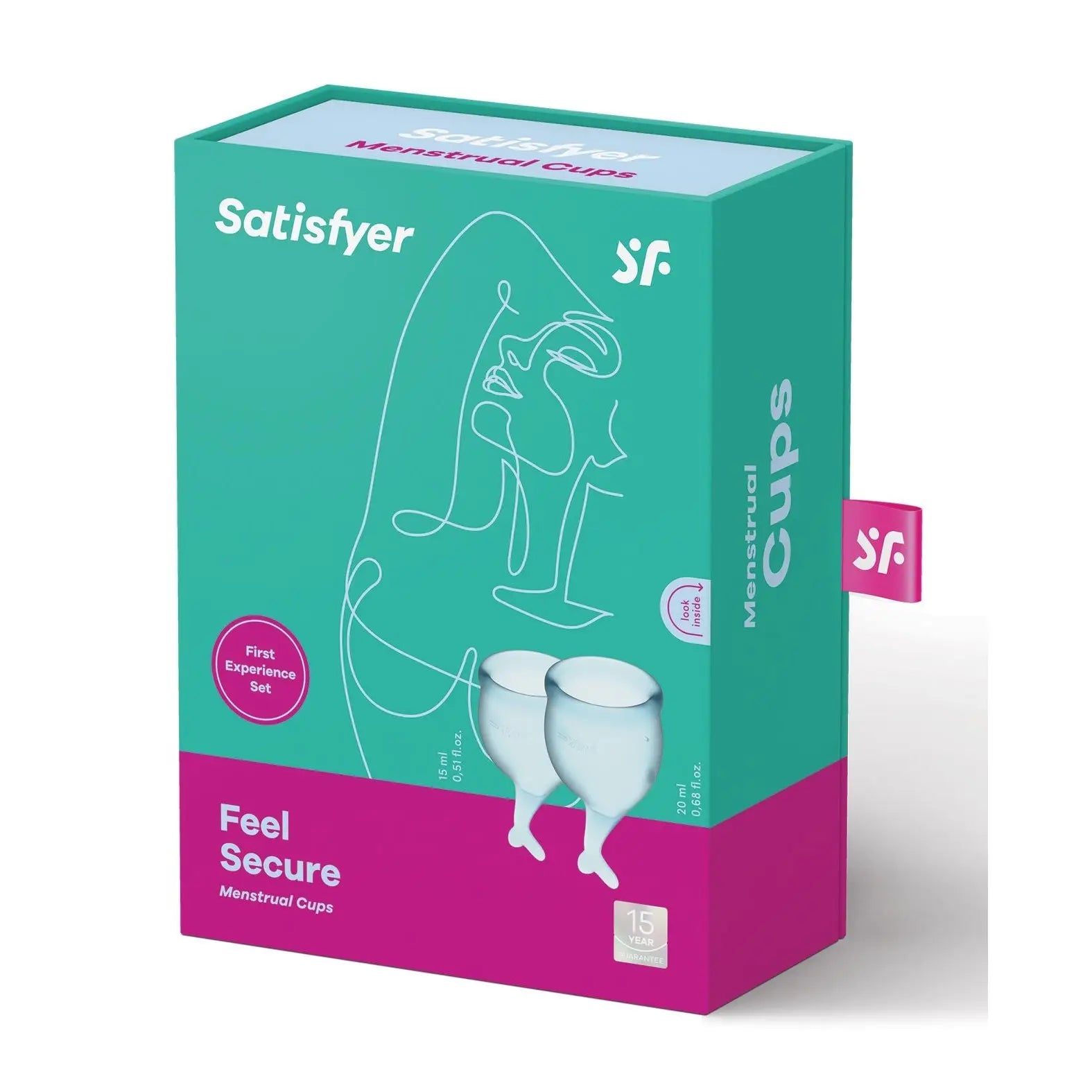 Satisfyer Feel Secure Menstrual Cups - Sky Blue - Cup