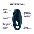 Satisfyer Glorious Duo Vibrating C - Ring - Rolik®