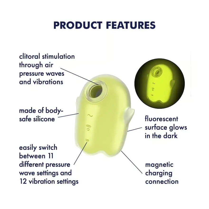 Satisfyer Glowing Ghost Air Pulse Vibrator - Rolik®