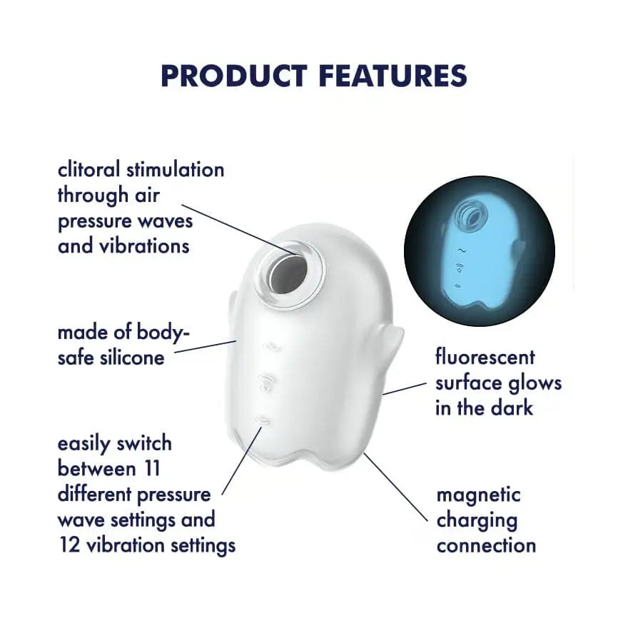 Satisfyer Glowing Ghost Air Pulse Vibrator - Rolik®