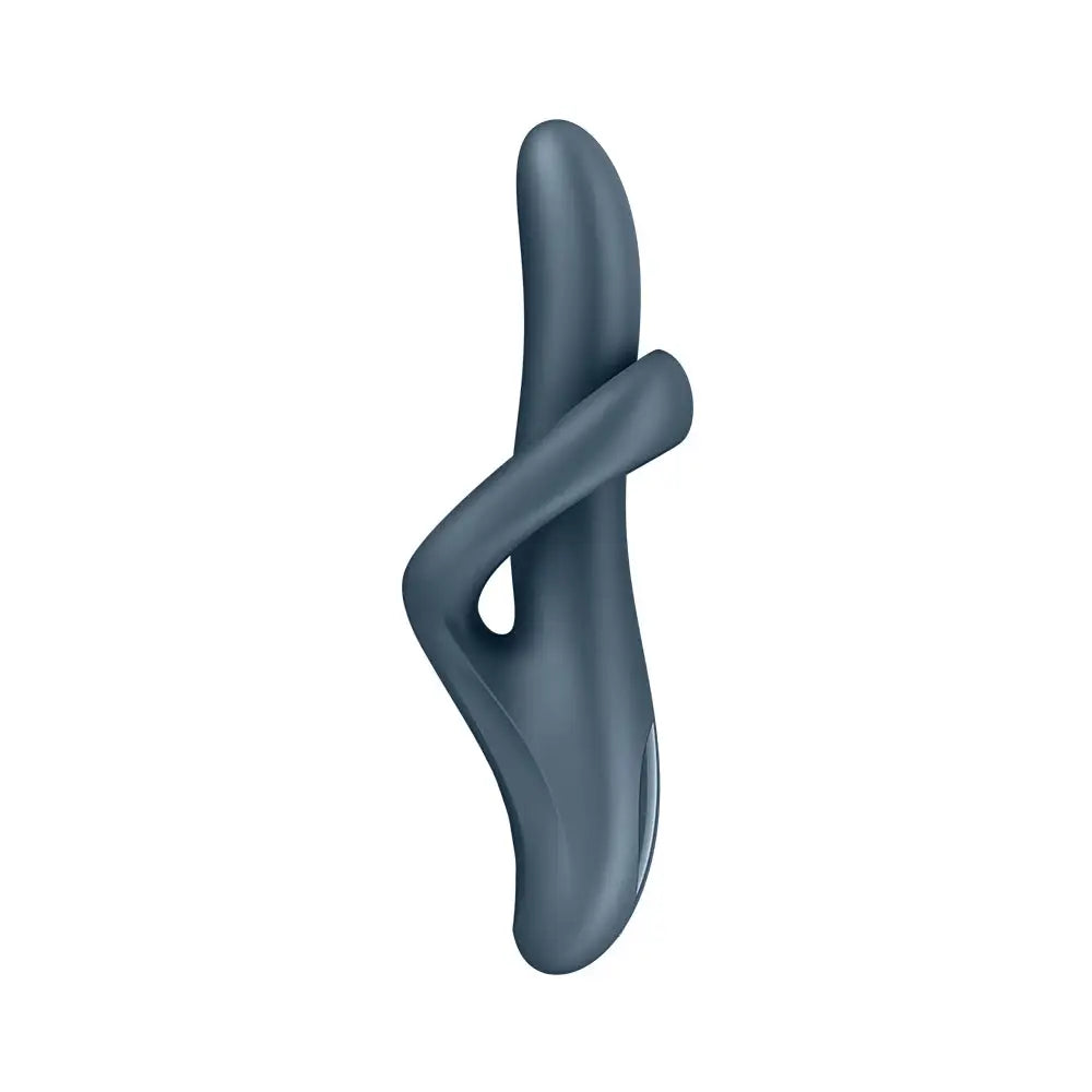 Heat Flex 4 Rotating Head Warming Rabbit Vibrator - Gray