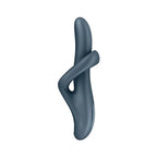 Heat Flex 4 Rotating Head Warming Rabbit Vibrator - Gray