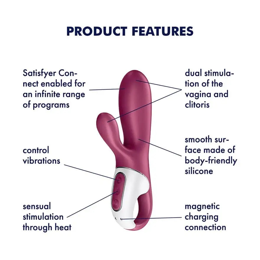 Satisfyer Hot Bunny Warming Rabbit Smart Vibrator - Rolik®