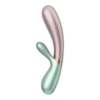 Satisfyer Hot Lover Warming Dual Stim Smart Vibrator - Green