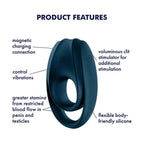 Satisfyer Incredible Duo Vibrating C - Ring - Rolik®