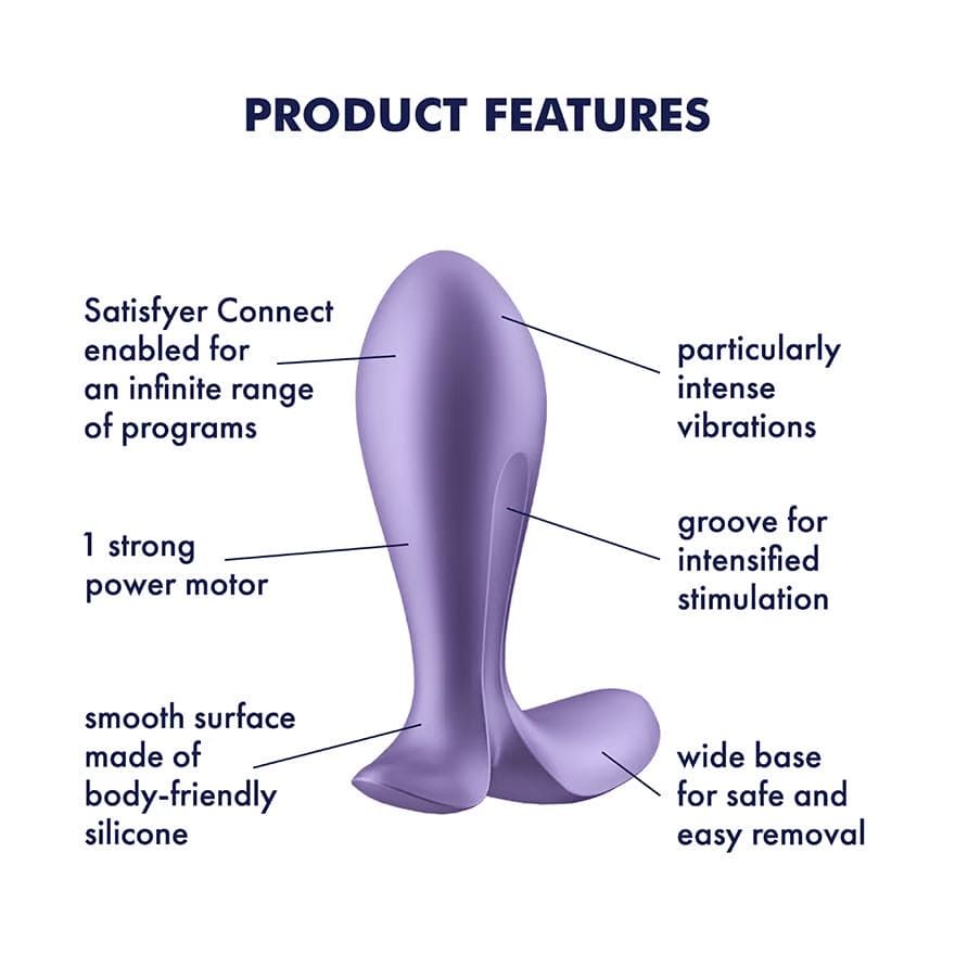 Satisfyer Intensity Plug Smart Vibrator Violet - Rolik®