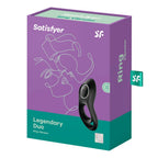 Satisfyer Legendary Duo Vibrating C - Ring - Black - C-Ring