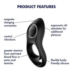 Satisfyer Legendary Duo Vibrating C - Ring - Rolik®