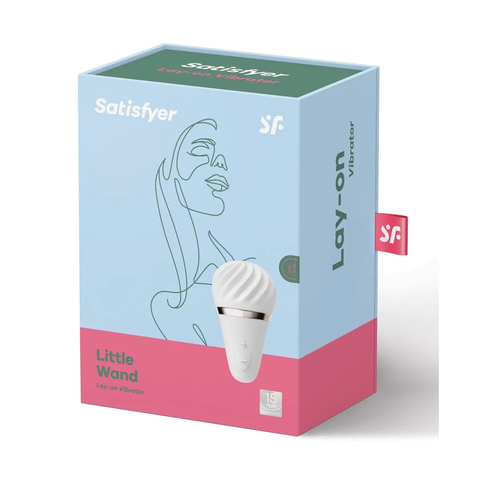 Satisfyer Little Wand Lay - on Vibrator - White