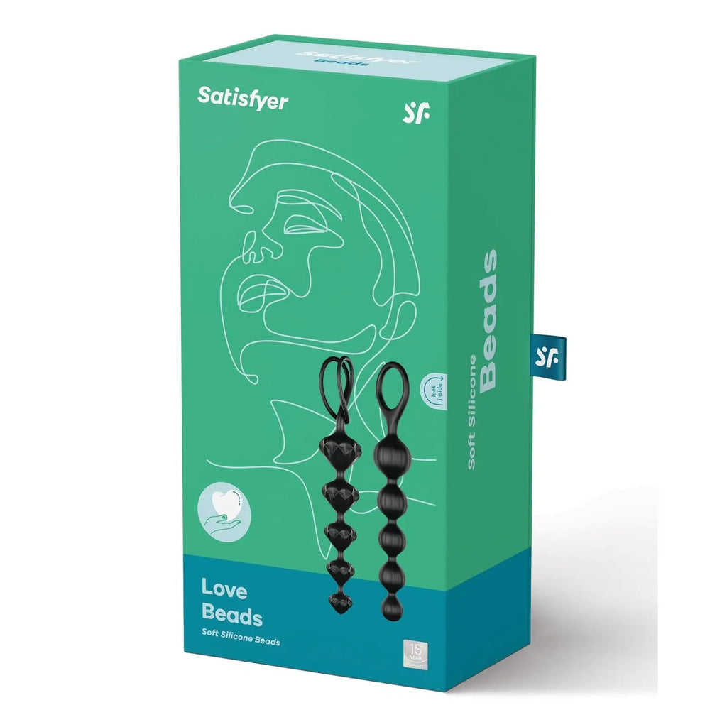 Satisfyer Love Beads Soft Silicone Anal - Black