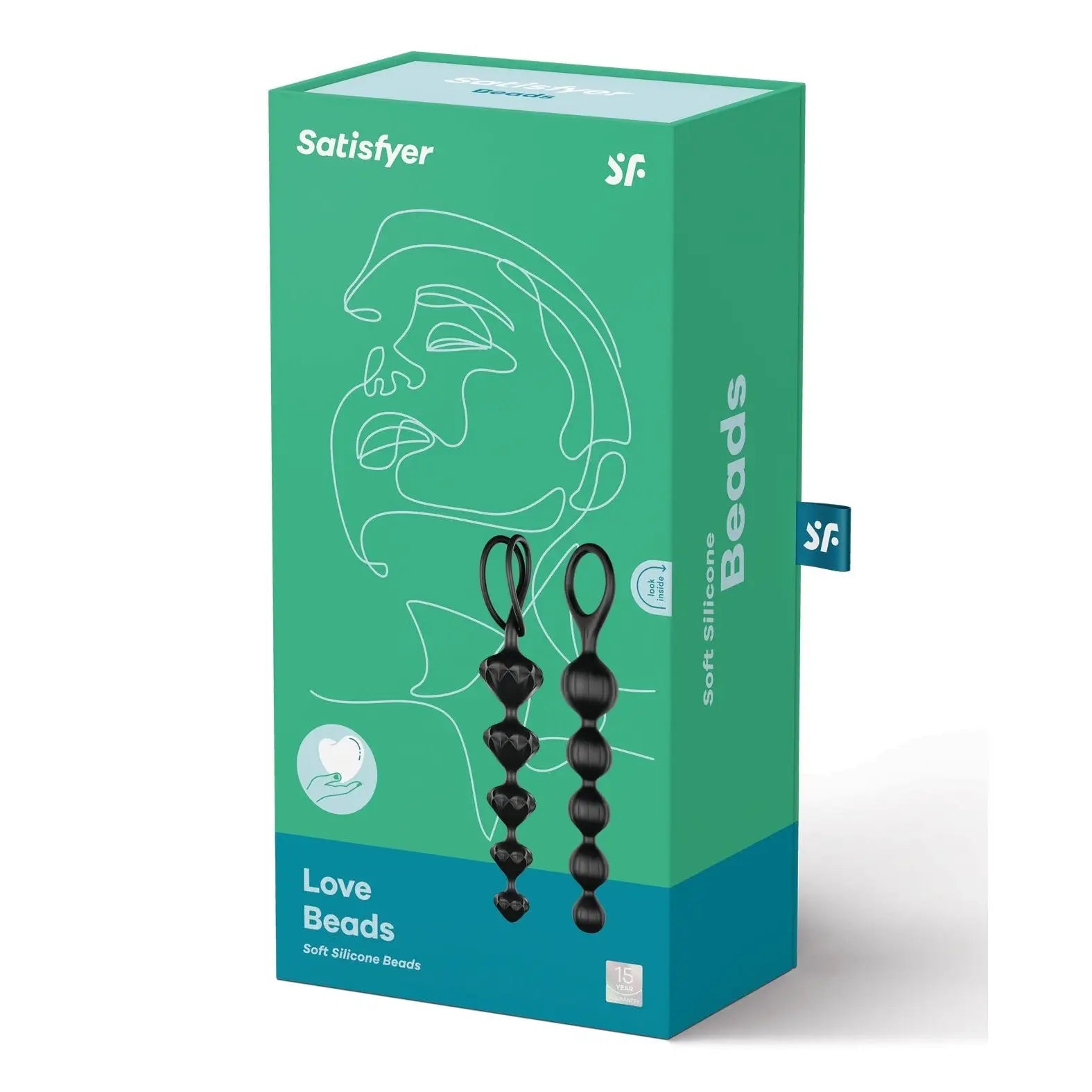 Satisfyer Love Beads Soft Silicone Anal - Black