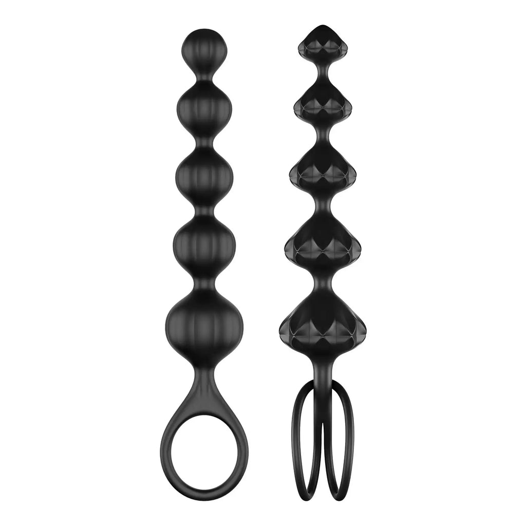 Satisfyer Love Beads Soft Silicone Anal - Black