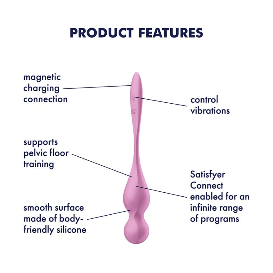 Satisfyer Love Birds 1 Smart Vibrating Kegel Balls Pink - Rolik®