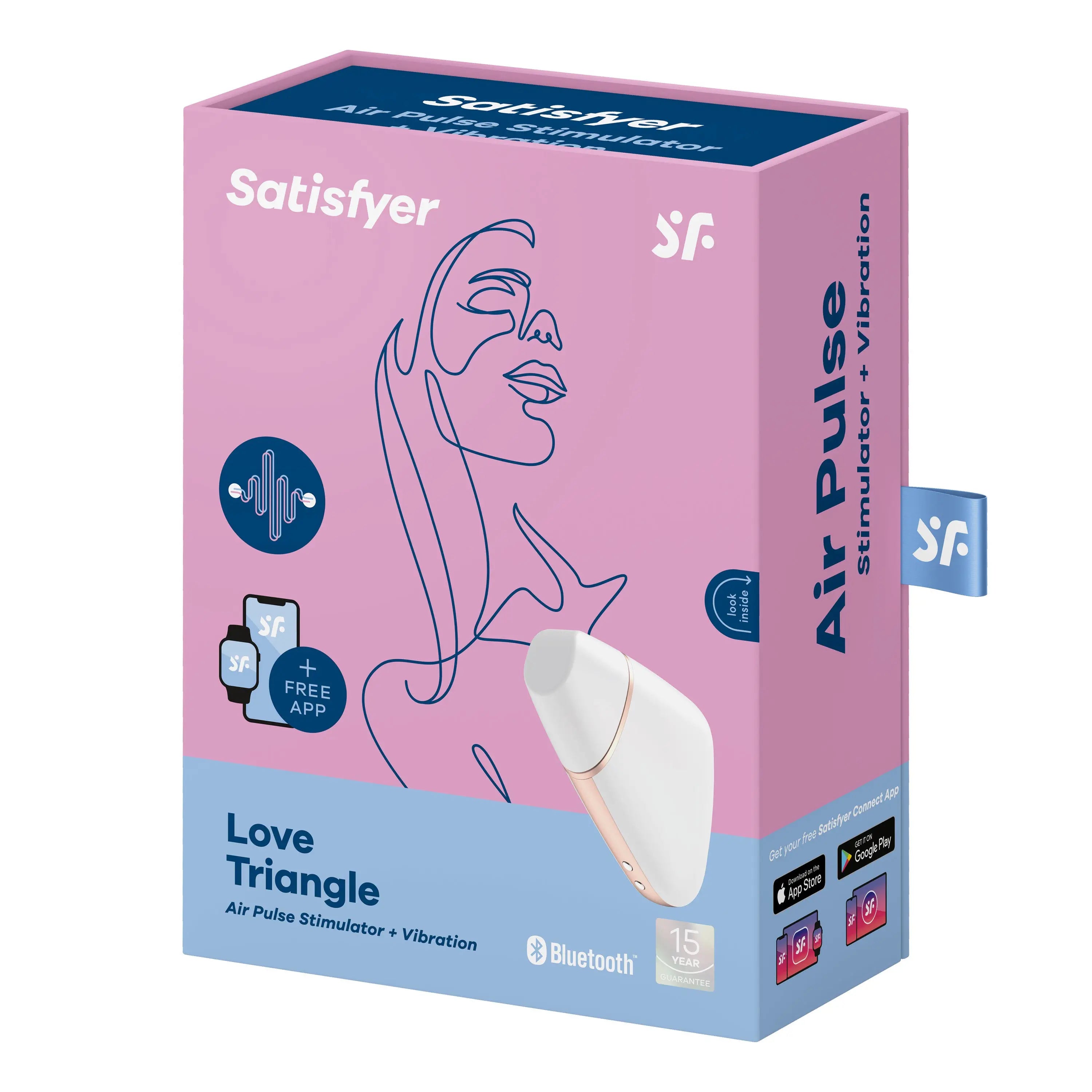 Satisfyer Love Triangle Smart Air Pulse Stimulator & Vibrator