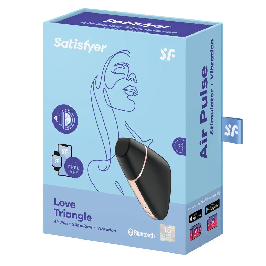 Satisfyer Love Triangle Smart Air Pulse Stimulator & Vibrator