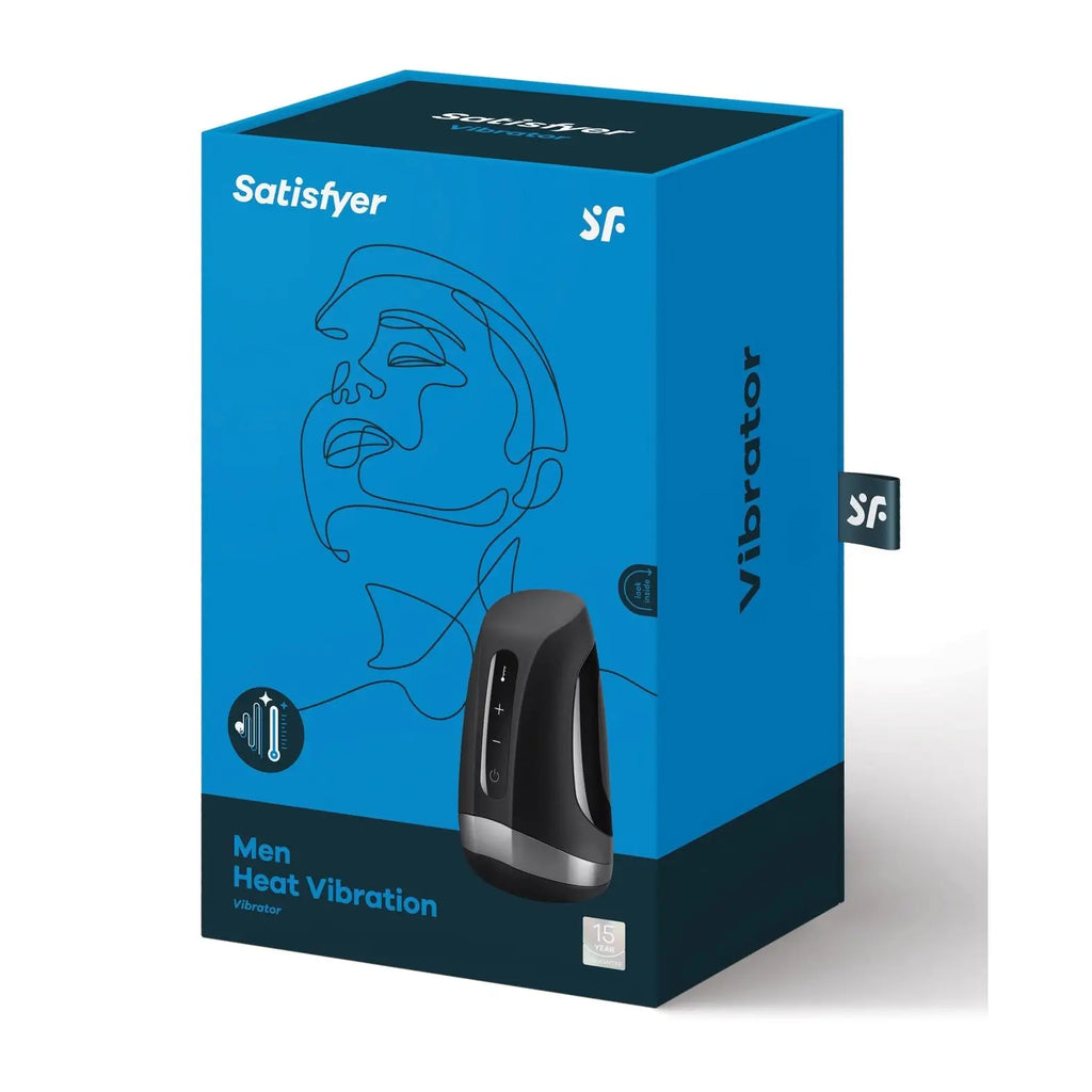 Satisfyer Men Heat Vibrating Masturbator - Black