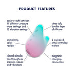 Satisfyer Mermaid Vibes Double Air Pulse Vibrator - Rolik®